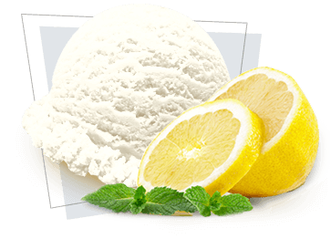 Real lemon<br>ice cream